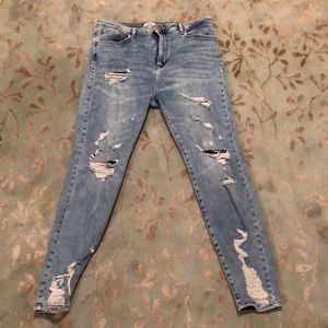 Blue Ripped jeans from forever 21